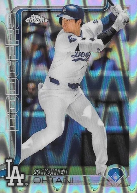 Shohei Ohtani 2025 Topps Chrome #1 RayWave Refractor RAW