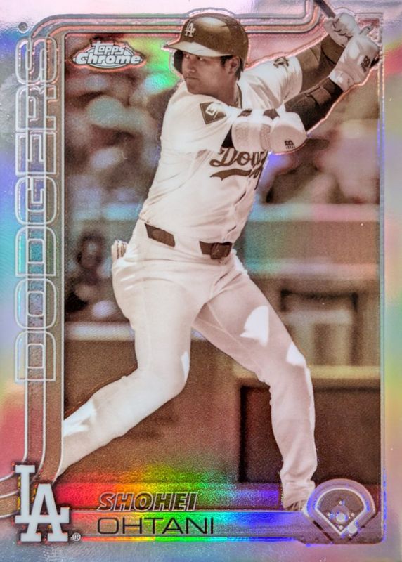 Shohei Ohtani 2025 Topps Chrome #1 Sepia Refractor RAW