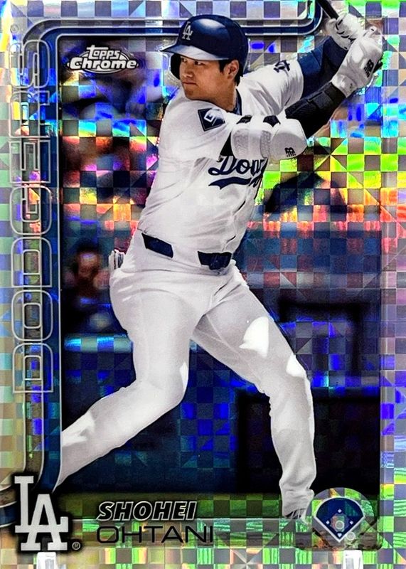 Shohei Ohtani 2025 Topps Chrome #1 X-Fractor RAW