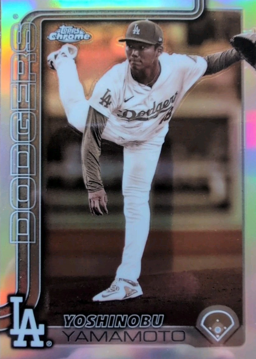 Yoshinobu Yamamoto 2025 Topps Chrome #179 Sepia Refractor Price