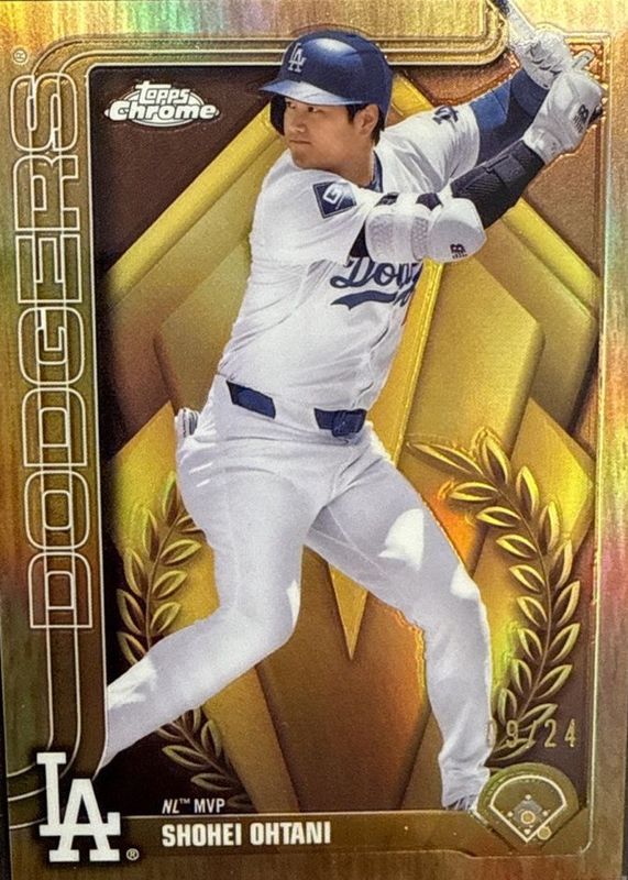 Shohei Ohtani 2025 Topps Chrome #1 Award Winners Variation /24 RAW