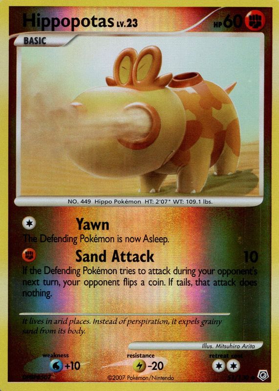 2007 Diamond & Pearl #051/130 Reverse Holo