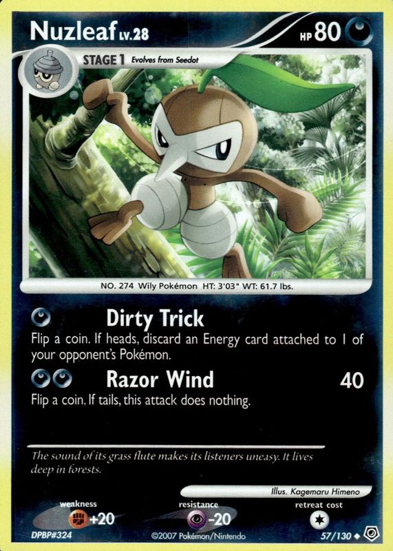 2007 Diamond & Pearl #057/130 Reverse Holo