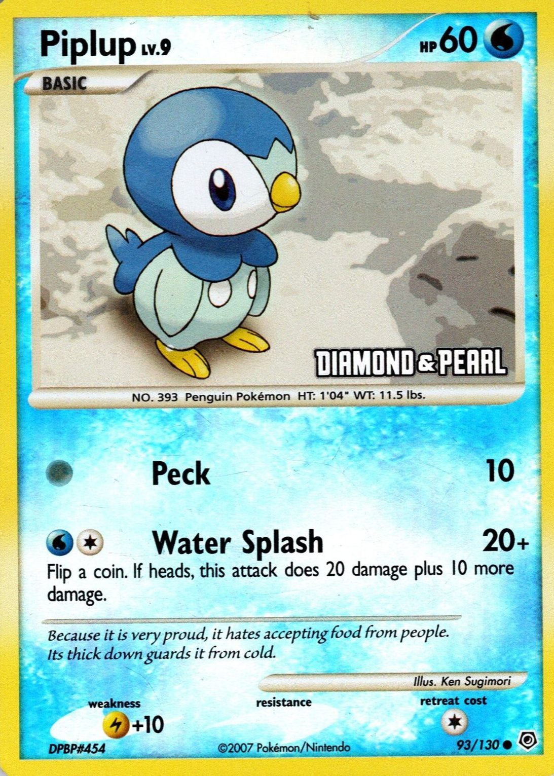 piplup pokemon card value - (36/162) Water Bubble Hold (80) If the Defending Pokmon is a Basic Pokmon Piplup 2007 Diamond & Pearl
