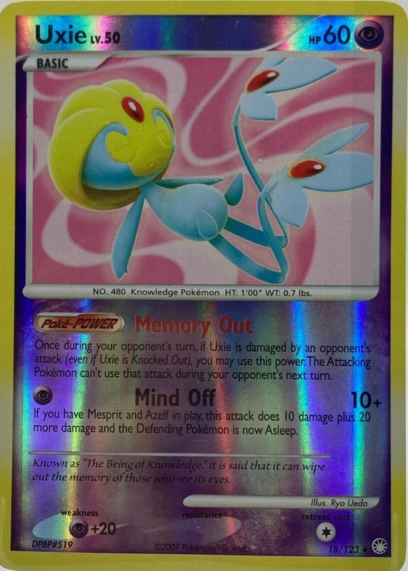 2007 Diamond & Pearl: Mysterious Treasures #018/123 Reverse Holo