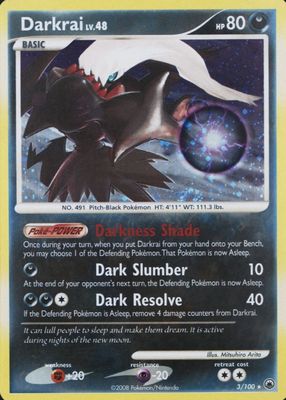 ダークライ-HOLO 1st ED #530 アンリミ　PSA9 Darkrai 2007 Japanese Diamond & Pearl: Shining Darkness #530