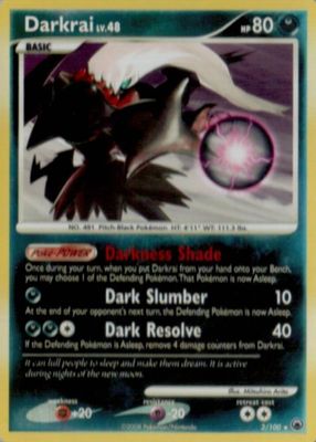 2008 Diamond & Pearl: Majestic Dawn #003/100 Reverse Holo