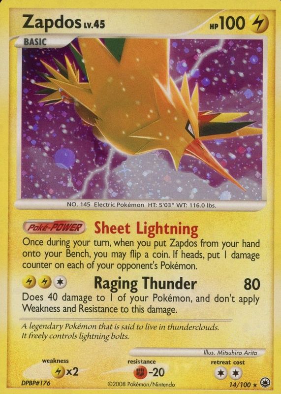 2008 Diamond & Pearl: Majestic Dawn #014/100 Holo