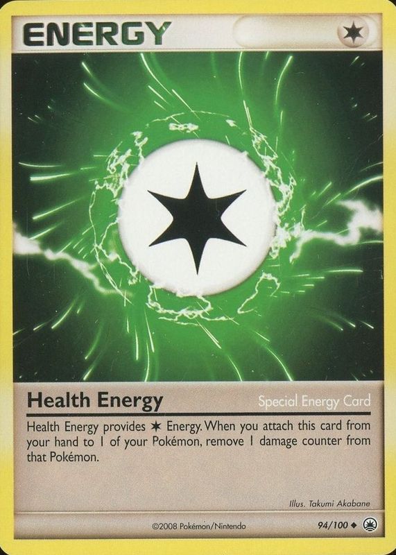 Health Energy 2008 Diamond & Pearl: Majestic Dawn #094/100 Base RAW TCG (NEAR MINT)