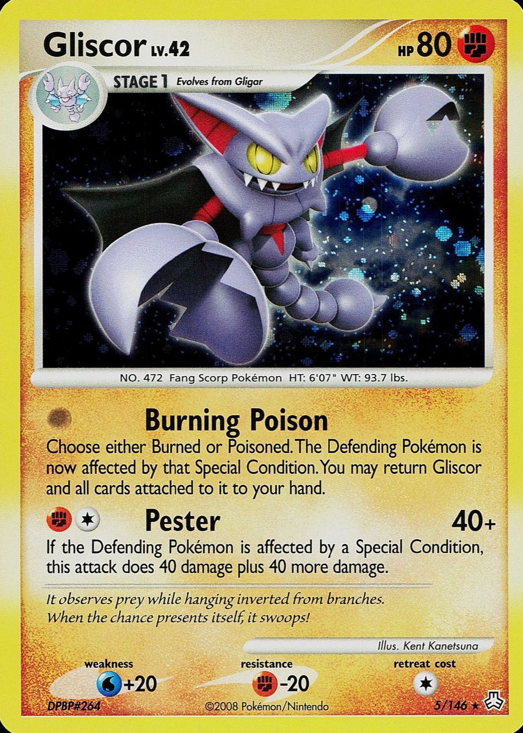 Gliscor 2008 Diamond & Pearl: Legends Awakened #005/146 Holo Price Guide -  Sports Card Investor