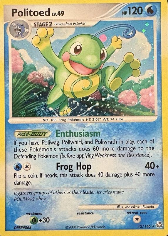 2008 Diamond & Pearl: Legends Awakened #012/146 Holo