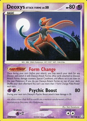 2008 Diamond & Pearl: Legends Awakened #024/146 Base (Attack Forme)