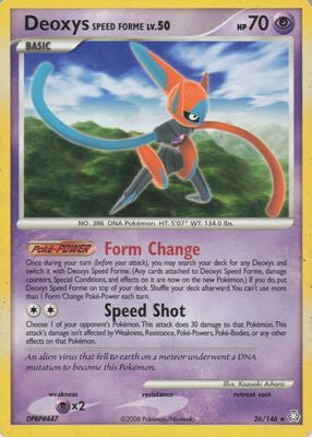 2008 Diamond & Pearl: Legends Awakened #026/146 Base (Speed Forme)