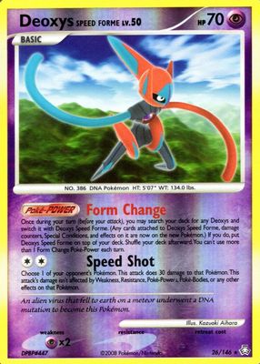 2008 Diamond & Pearl: Legends Awakened #026/146 Reverse Holo (Speed Forme)