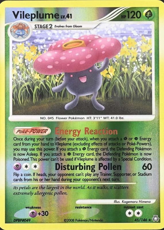 2008 Diamond & Pearl: Legends Awakened #045/146 Reverse Holo