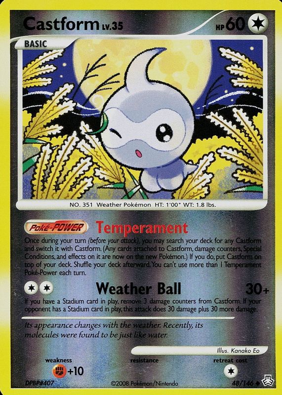 castform pokemon card value FA NM-MT 8 #TG11/TG30 PSA Weakness Fighting 2 Resistance None None Artist Castform 2008 Diamond & Pearl: