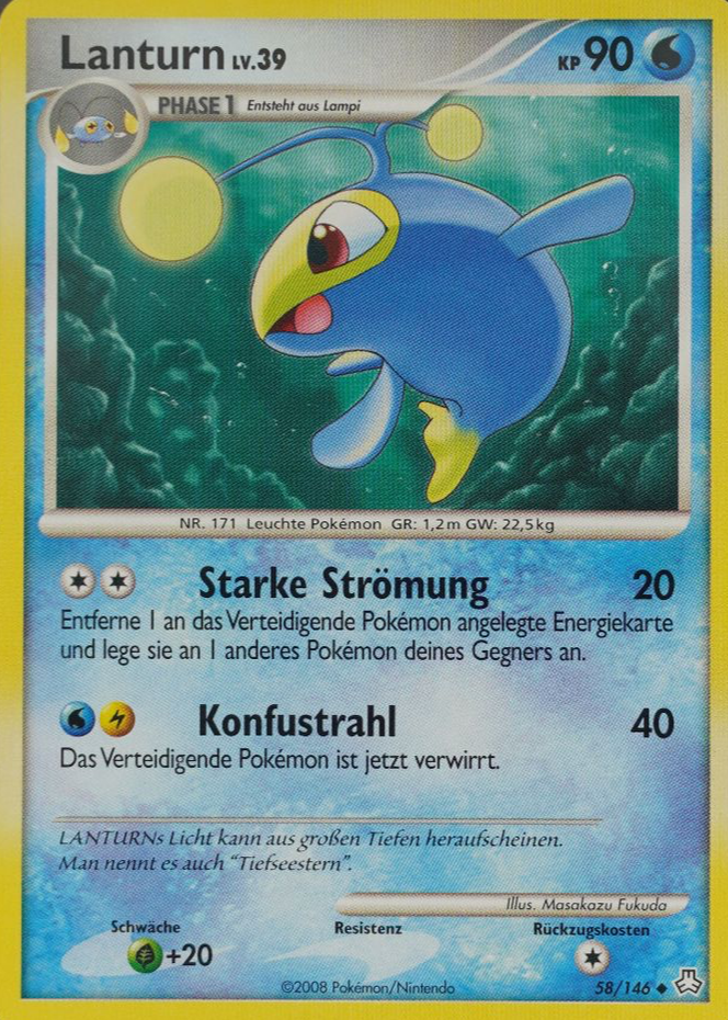 lanturn pokemon card price Stage 1 Lanturn HP 120 Blinding Beam Attack Rarity Yellow Light Pokmon