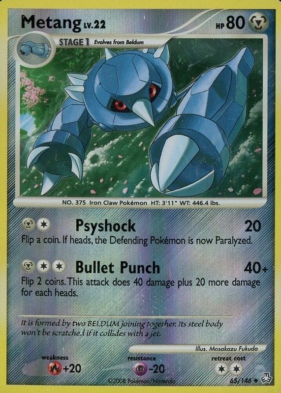 2008 Diamond & Pearl: Legends Awakened #065/146 Reverse Holo