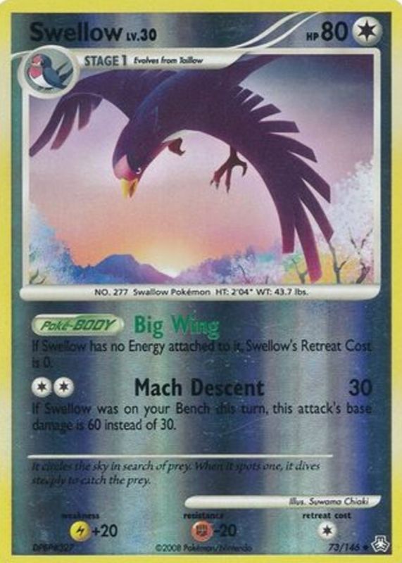 2008 Diamond & Pearl: Legends Awakened #073/146 Reverse Holo