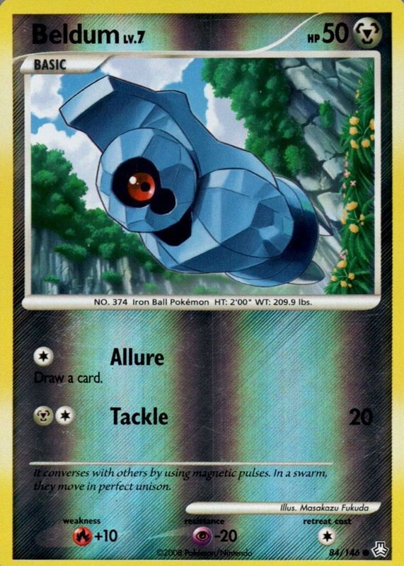 Beldum 2008 Diamond & Pearl: Legends Awakened #084/146 Reverse Holo RAW TCG (NEAR MINT)