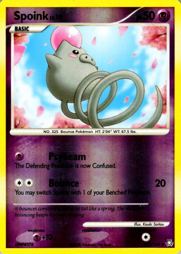 spoink pokemon card price 62/132 Common | Mega Evolution Psychic Psychic Sleep Pearl The Defending Pokémon is now Asleep Spoink - EX Emerald Pokémon