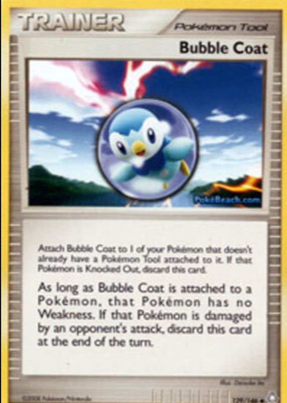 Bubble Coat 2008 Diamond & Pearl: Legends Awakened #129/146 Base RAW TCG (NEAR MINT)