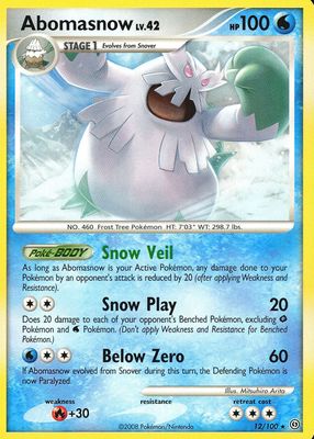 2008 Diamond & Pearl: Stormfront #012/100 Base