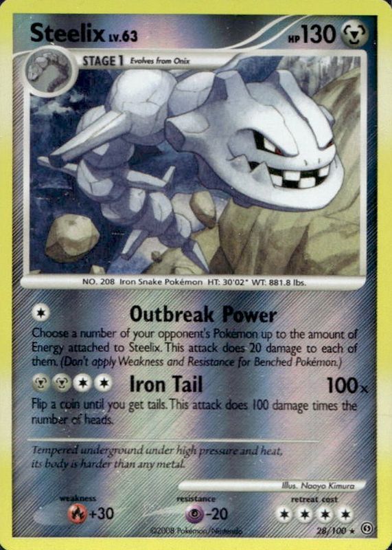 2008 Diamond & Pearl: Stormfront #028/100 Reverse Holo