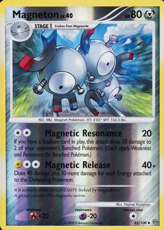 Magneton 2008 Diamond & Pearl: Stormfront #042/100 Reverse Holo RAW TCG (NEAR MINT)