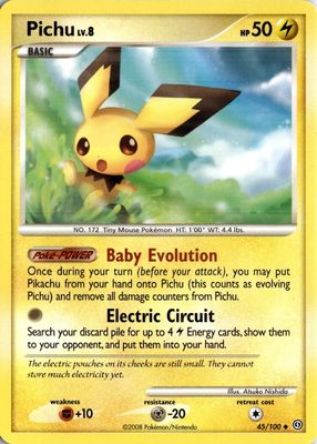 Pichu 2006 Japanese EX: Holon Phantom #044/052 1st Edition