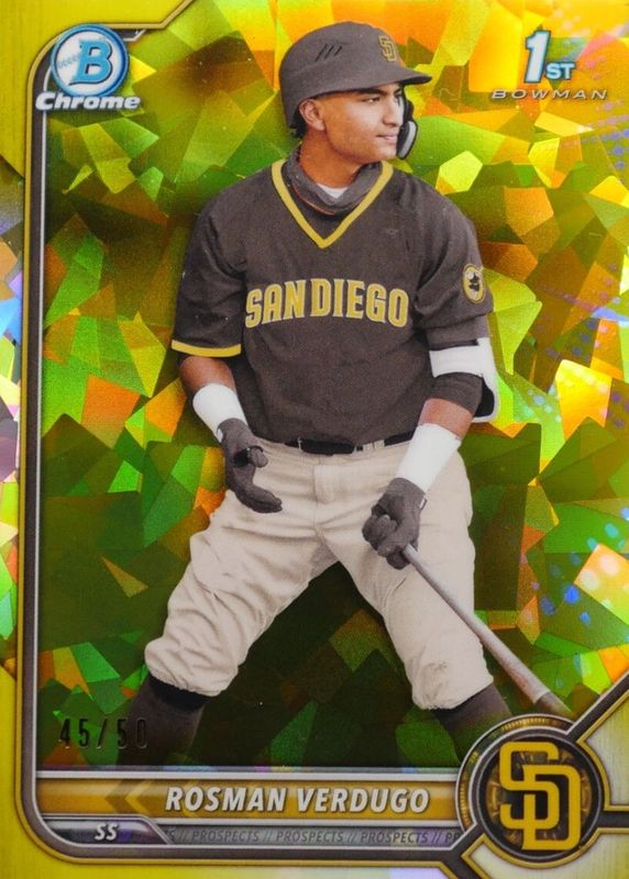 2022 Bowman Chrome Sapphire Edition #BCP-193 Prospects - Yellow /50 (1st)