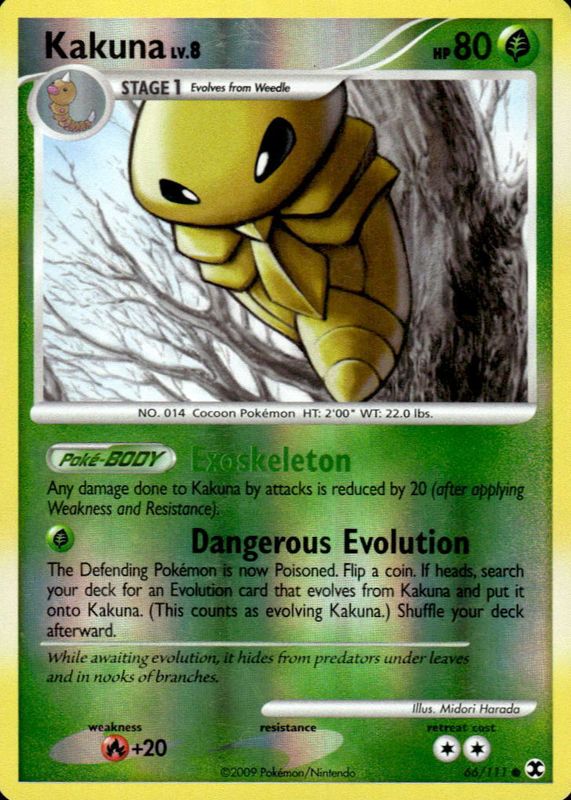 Kakuna 2009 Platinum: Rising Rivals #066/111 Base RAW TCG (NEAR MINT)