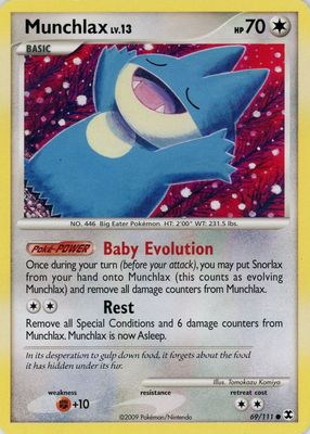 Munchlax 2008 Japanese DP-P Promo #125/DP-P Domino's Pizza