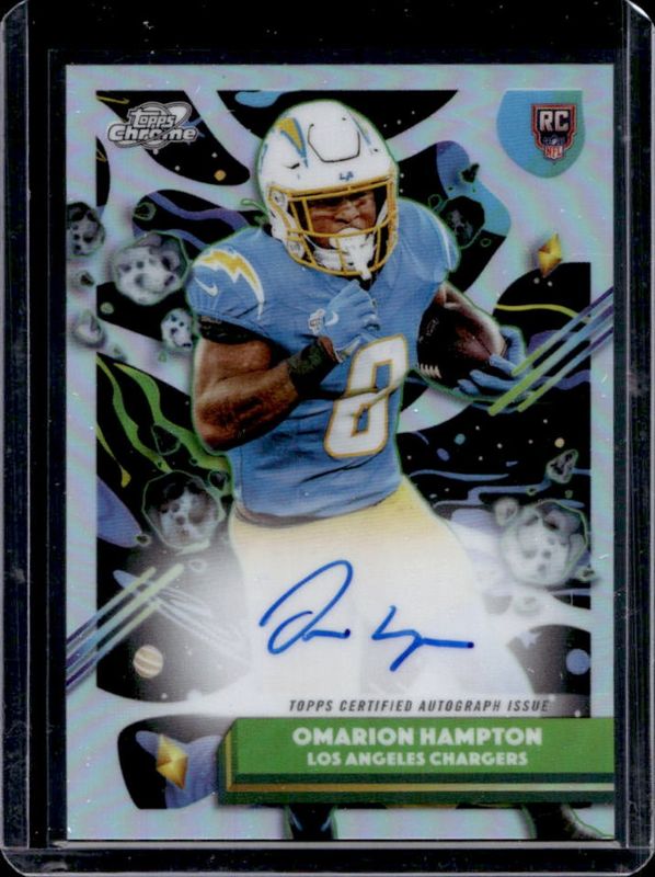 Omarion Hampton 2025 Topps Cosmic Chrome #CCA-OH Cosmic Chrome