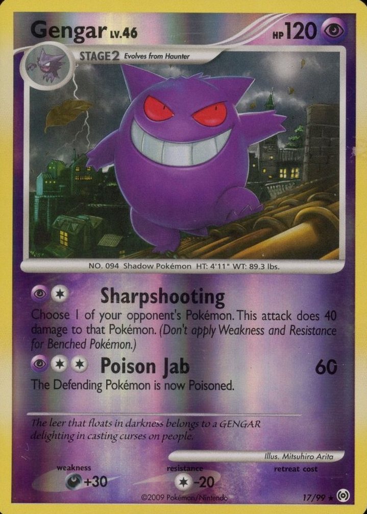 Gengar 2009 Platinum: Arceus #17/99 Reverse Holo Price Guide