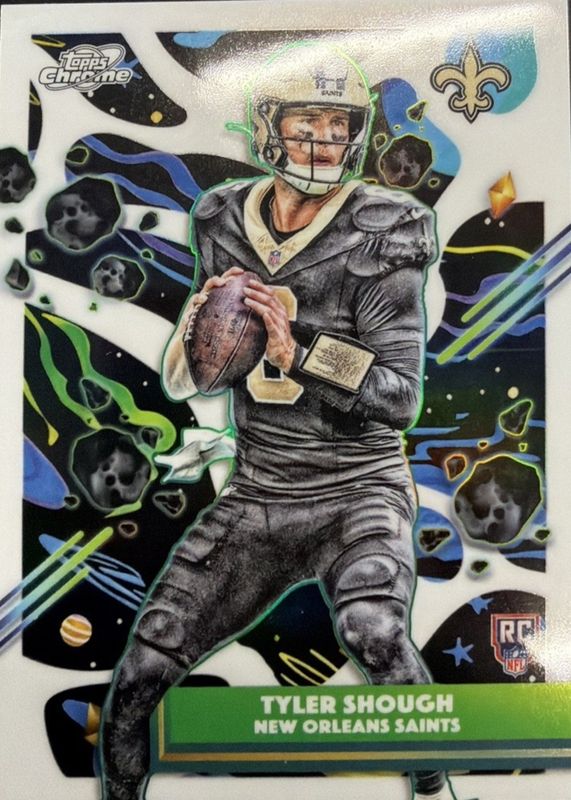 Tyler Shough 2025 Topps Cosmic Chrome #171 White Hole Refractor