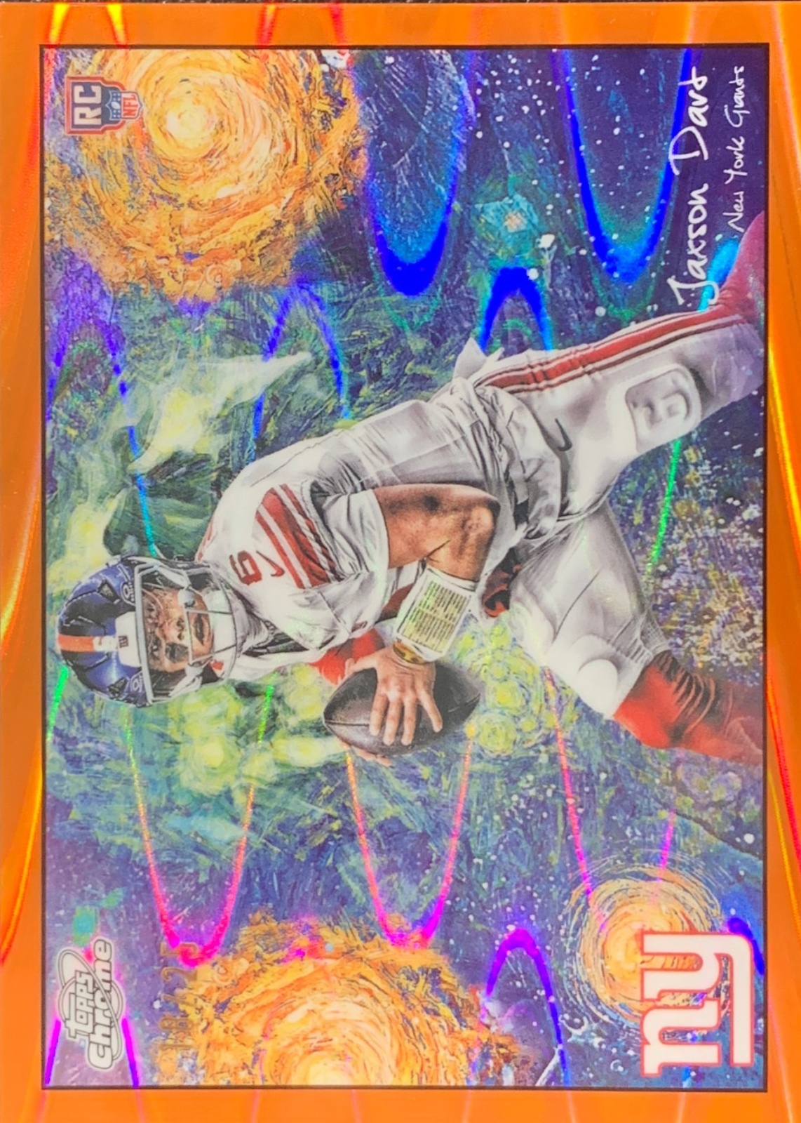 Jaxson Dart 2025 Topps Cosmic Chrome #STN-2 Stars in the Night - Orange ...