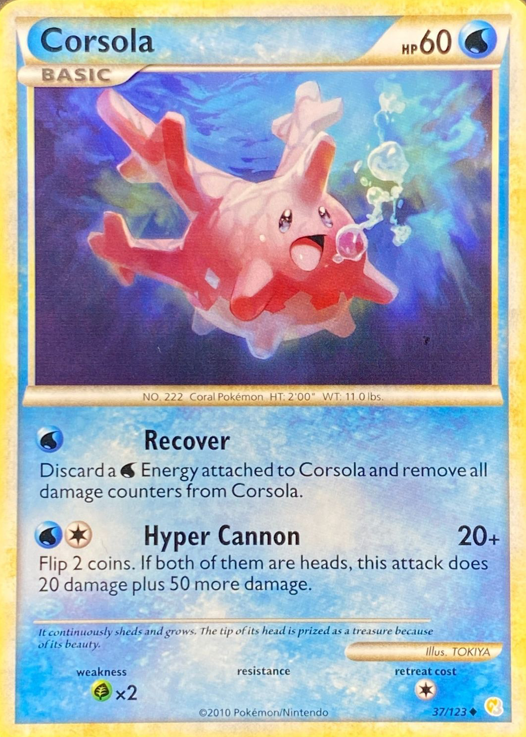 Corsola 2010 HeartGold & SoulSilver #037/123 Base Price Guide - Sports Card  Investor