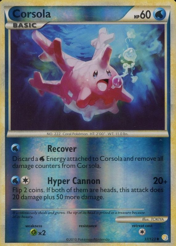 2010 HeartGold & SoulSilver #037/123 Reverse Holo