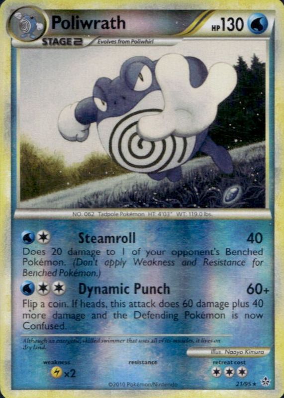 original poliwrath pokemon card value 32/149 Price 2026 celebrated for its immense swimming prowess and martial arts strength Poliwrath 1999 Pokemon Base Set