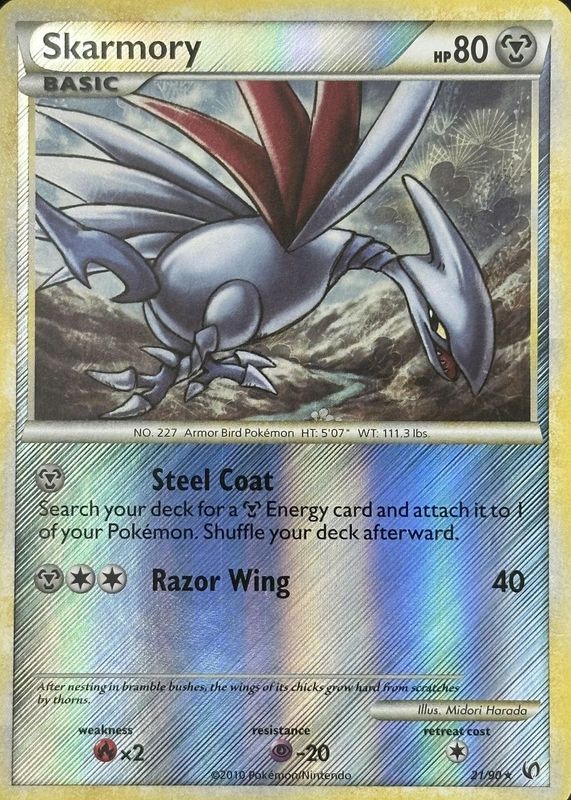2010 HeartGold & SoulSilver: Undaunted #21/90 Reverse Holo