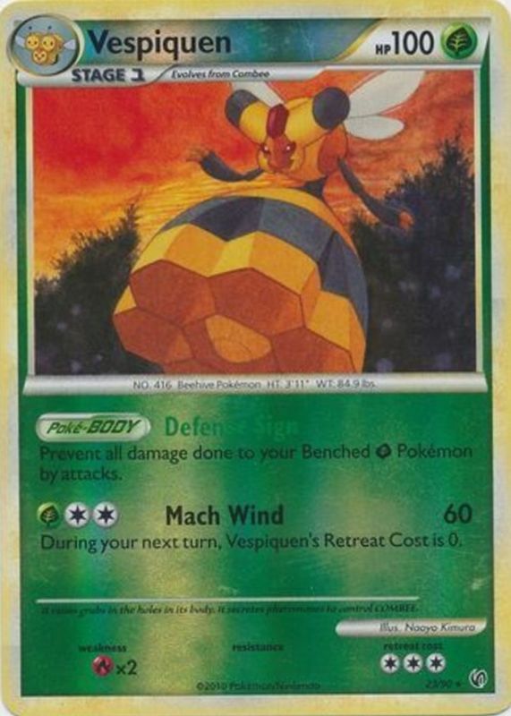 2010 HeartGold & SoulSilver: Undaunted #23/90 Reverse Holo
