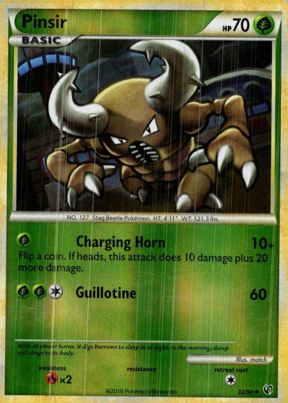2010 HeartGold & SoulSilver: Undaunted #32/90 Reverse Holo