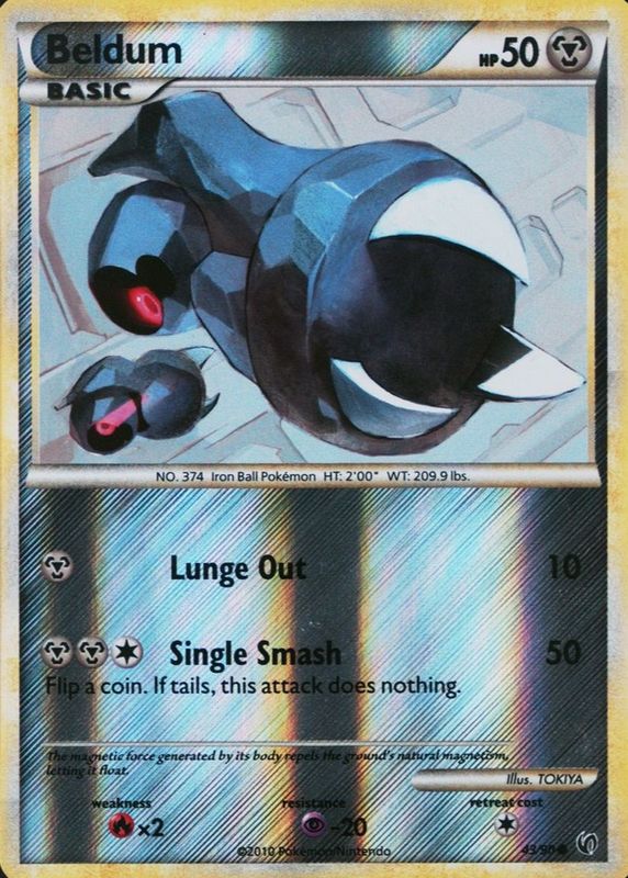 2010 HeartGold & SoulSilver: Undaunted #43/90 Reverse Holo