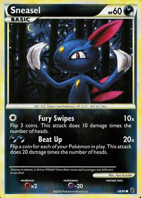 2010 HeartGold & SoulSilver: Undaunted #68/90 Reverse Holo
