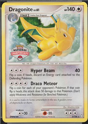 2008 Diamond & Pearl: Legends Awakened #002/146 Promo (National Championships)