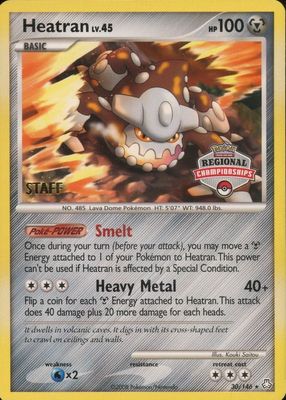 2008 Diamond & Pearl: Legends Awakened #030/146 Promo (Regional Championships - STAFF)