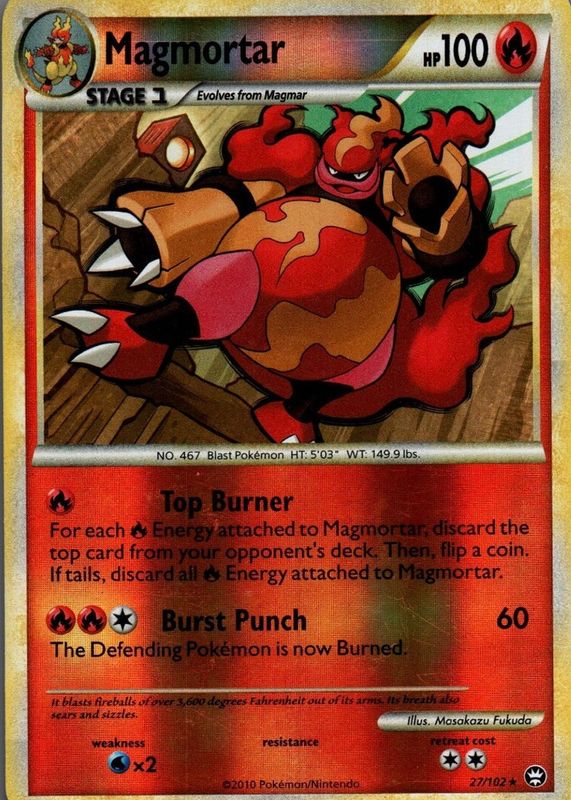 2010 HeartGold & SoulSilver: Triumphant #027/102 Reverse Holo