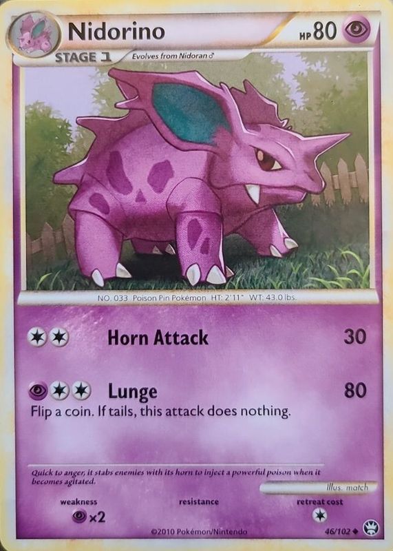 2010 HeartGold & SoulSilver: Triumphant #046/102 Base