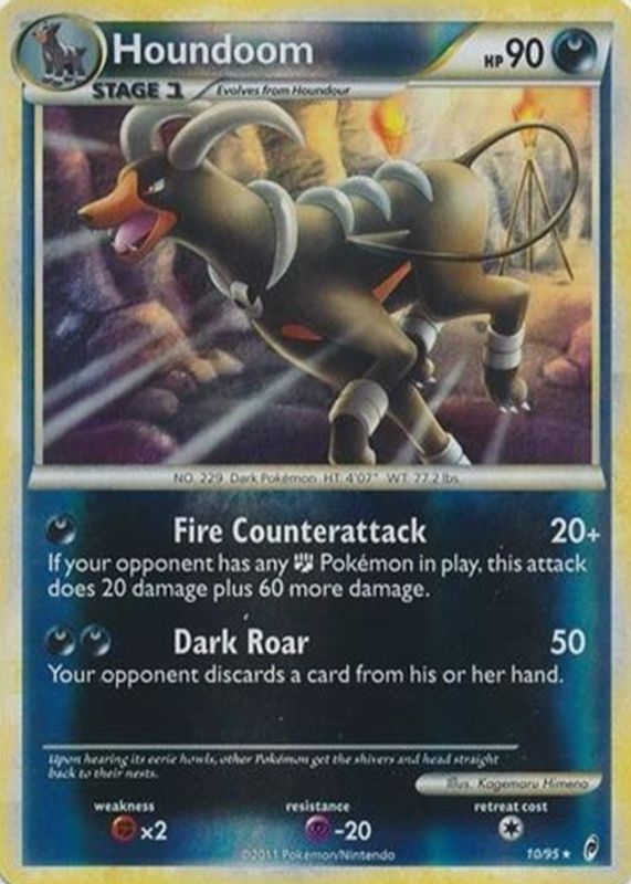 Houndoom 2011 Call of Legends #10/95 Reverse Holo RAW TCG (LIGHTLY PLAYED)